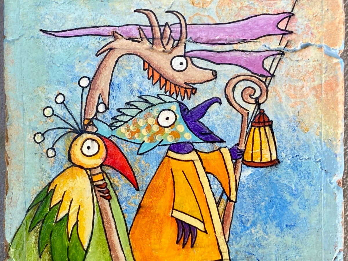 Hand-painted coasters