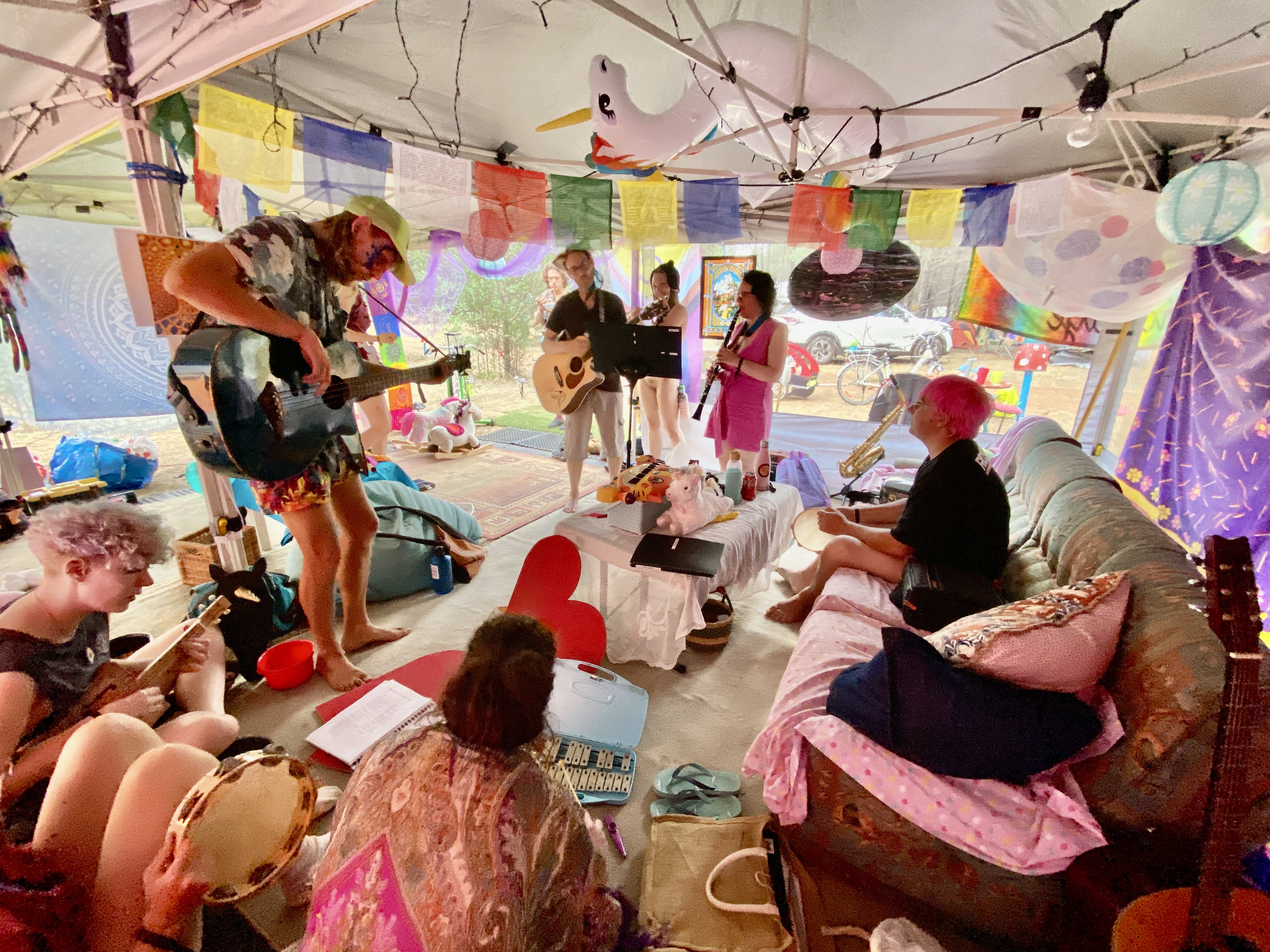 Music jam at The Orphanage