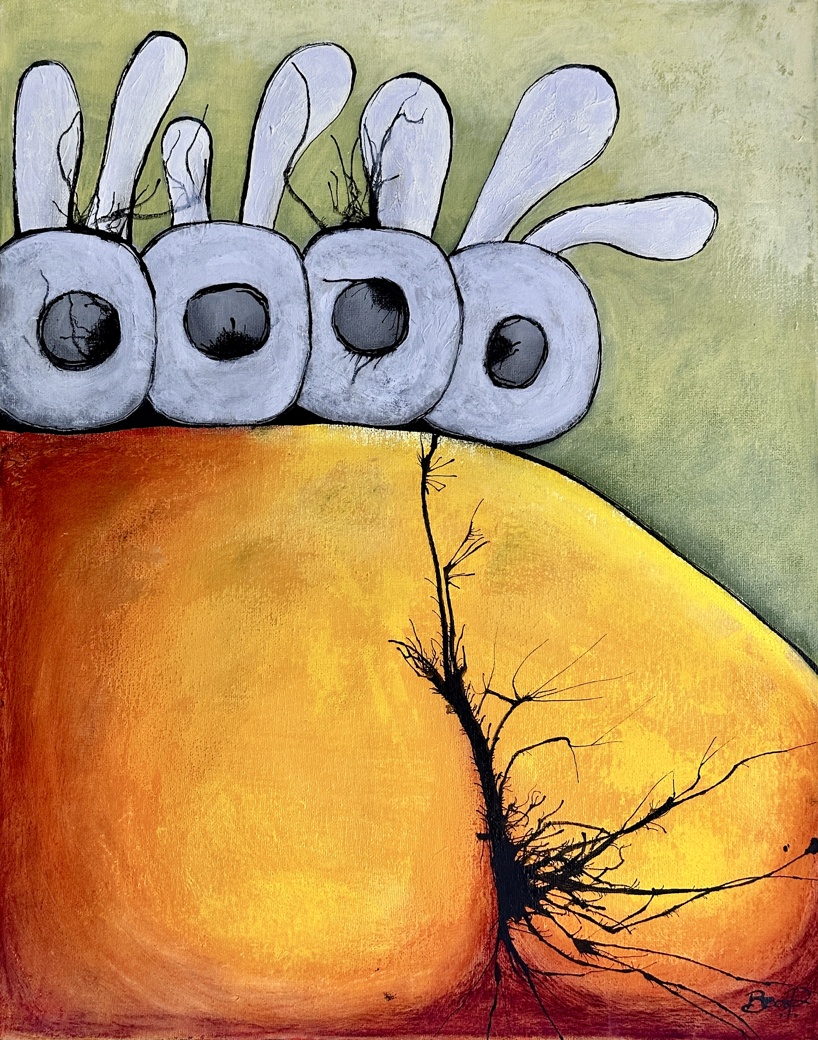 Bunny hill (40x50cm on canvas)