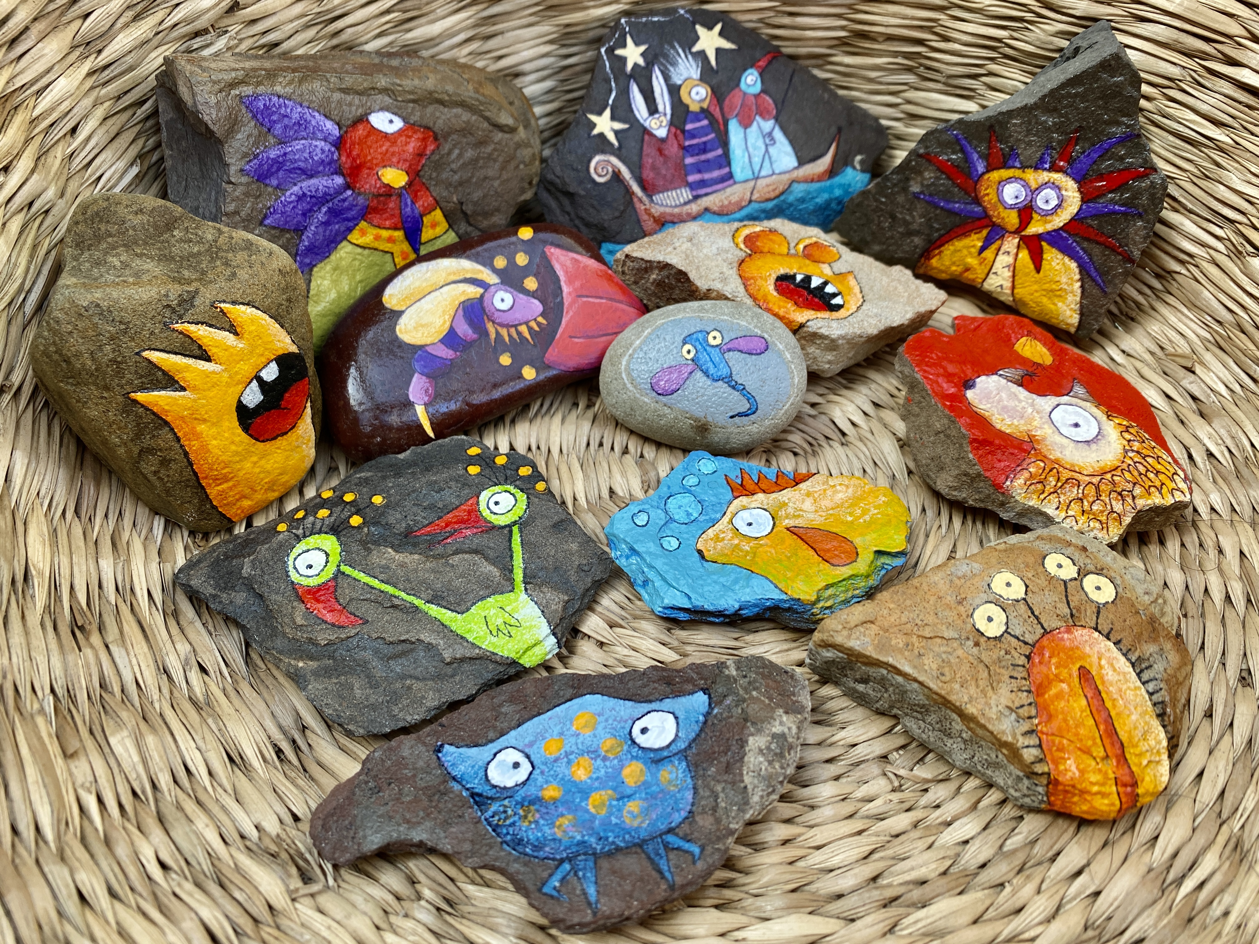 Rock painting workshop
