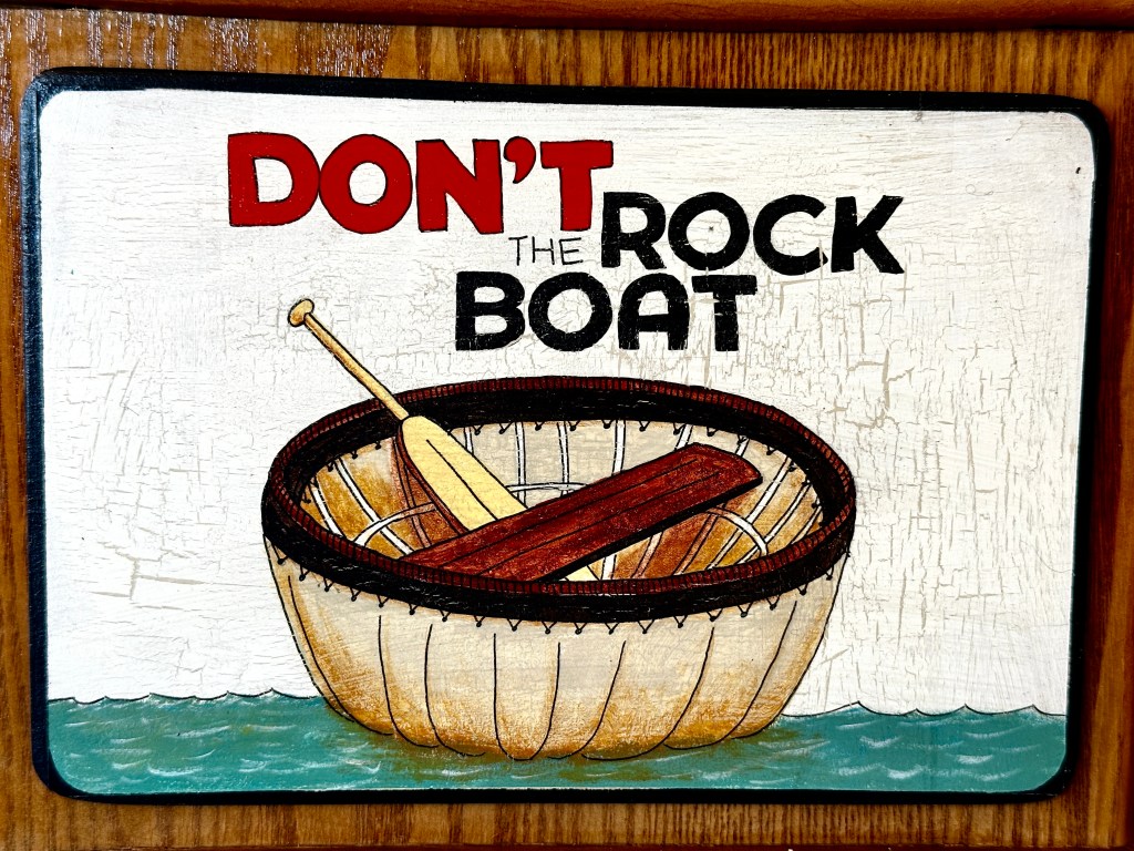 Side panel: Don't rock the boat